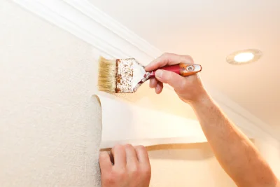Pose de papier peint à Touquin — revêtements muraux et toiles de verre